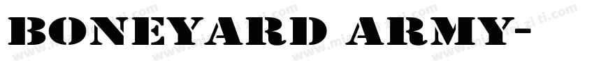 Boneyard Army字体转换